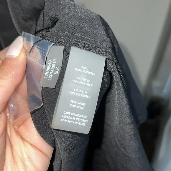 NWT Karl Lagerfeld Paris Contrast Collar Shirtdress - Picture 6 of 7